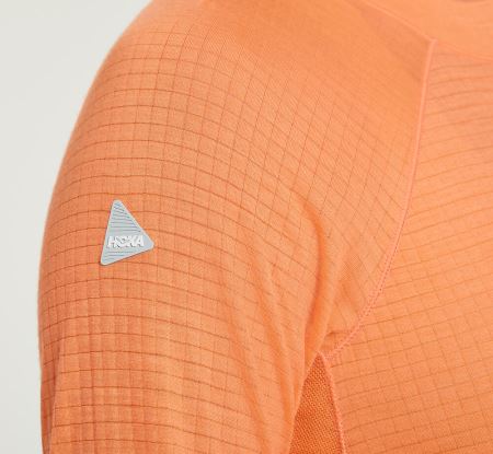 Hoka One One Merino Blend Long Sleeve Mulher - Top Cantaloupe | PT-EGalfm7